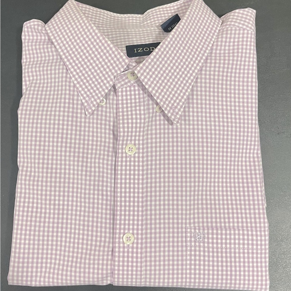 Men’s Plaid Button Down Dress Shirt - XL